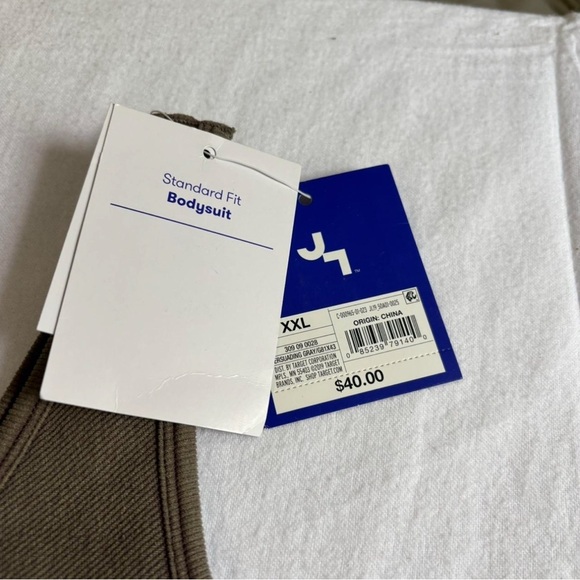 Joy Lab NWT Women's XXL Standard Fit Body Suit Gray Green - Picture 3 of 4